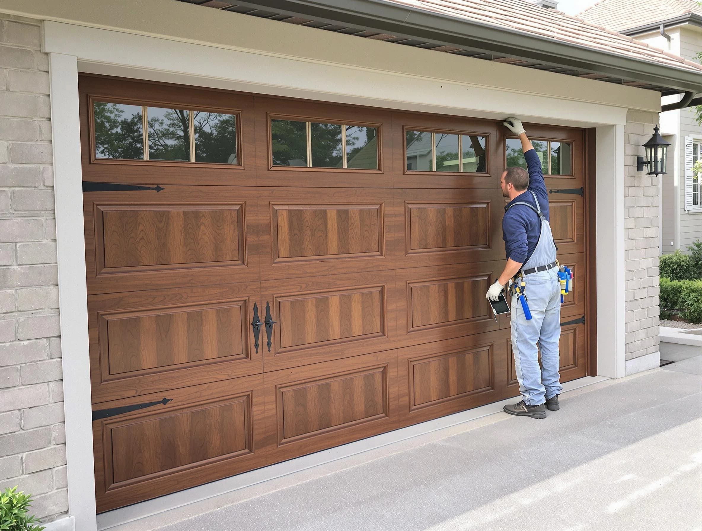 Custom garage door showcase by Franklin Garage Door Repair in Franklin