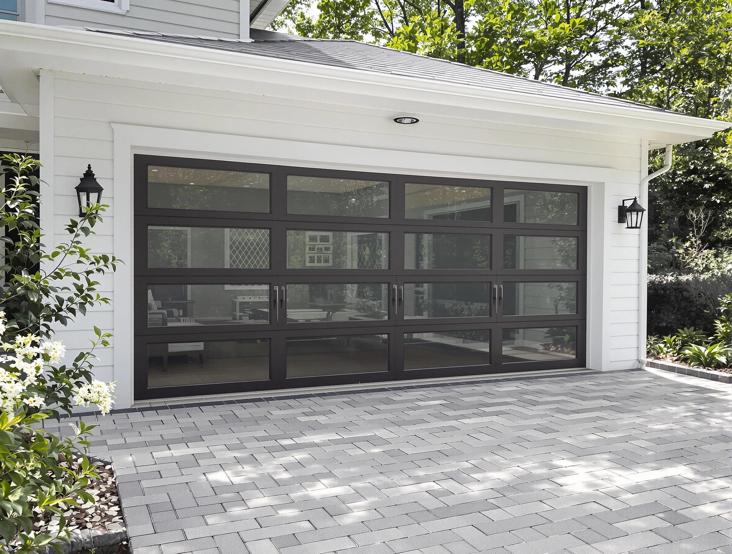 Franklin Garage Door Repair design specialist presenting custom garage door options to Franklin homeowner