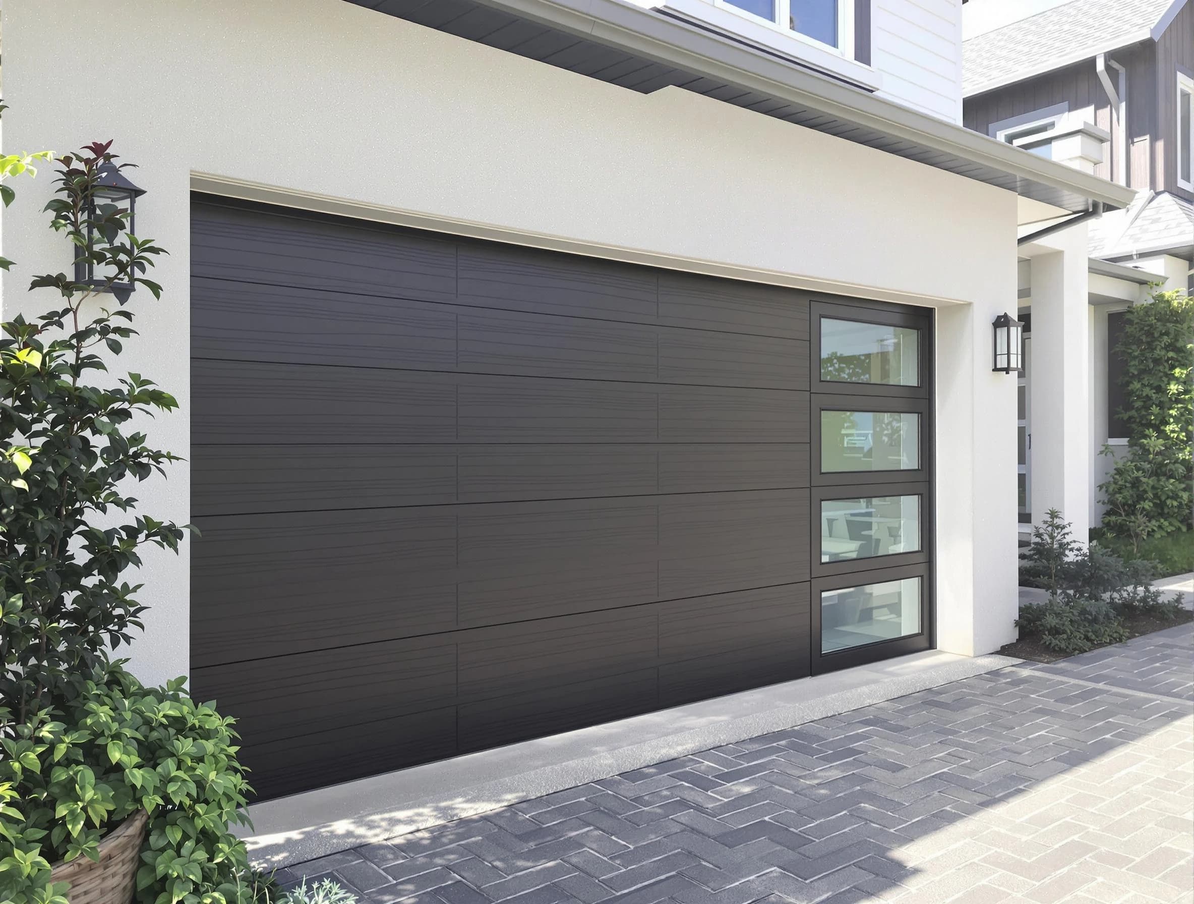 Custom garage door installation by Franklin Garage Door Repair in Franklin