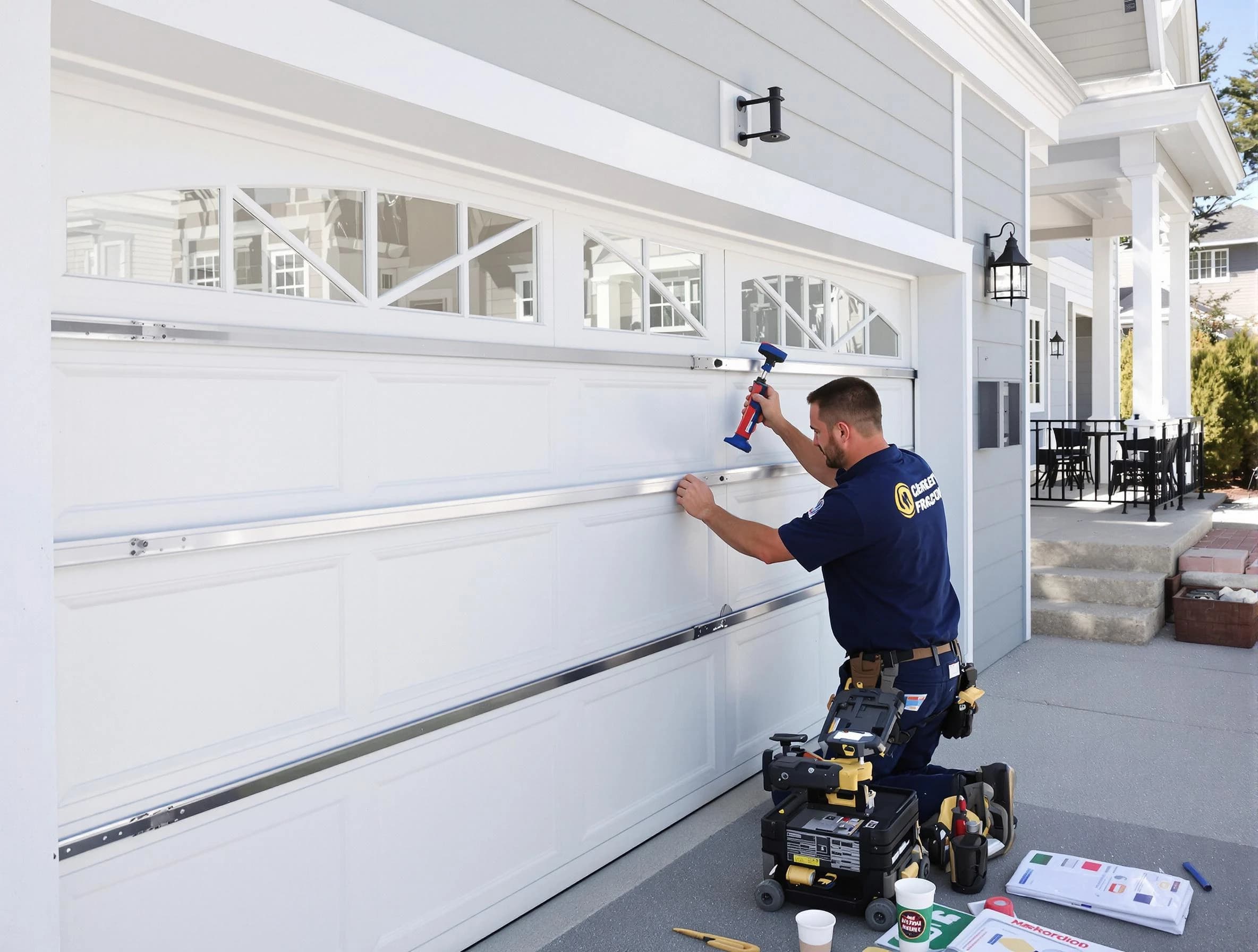 Professional garage door installation by Franklin Garage Door Repair in Franklin