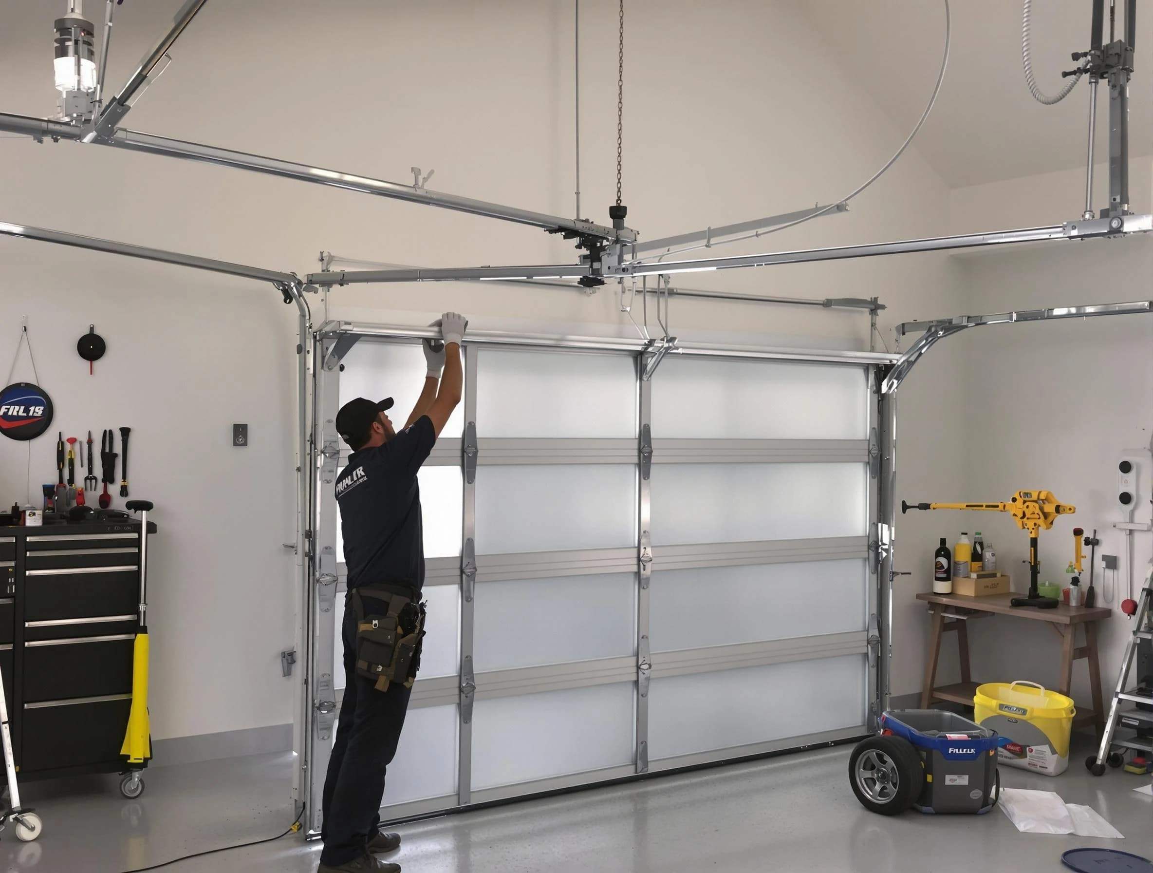 Franklin Garage Door Repair certified team performing precision garage door installation in Franklin