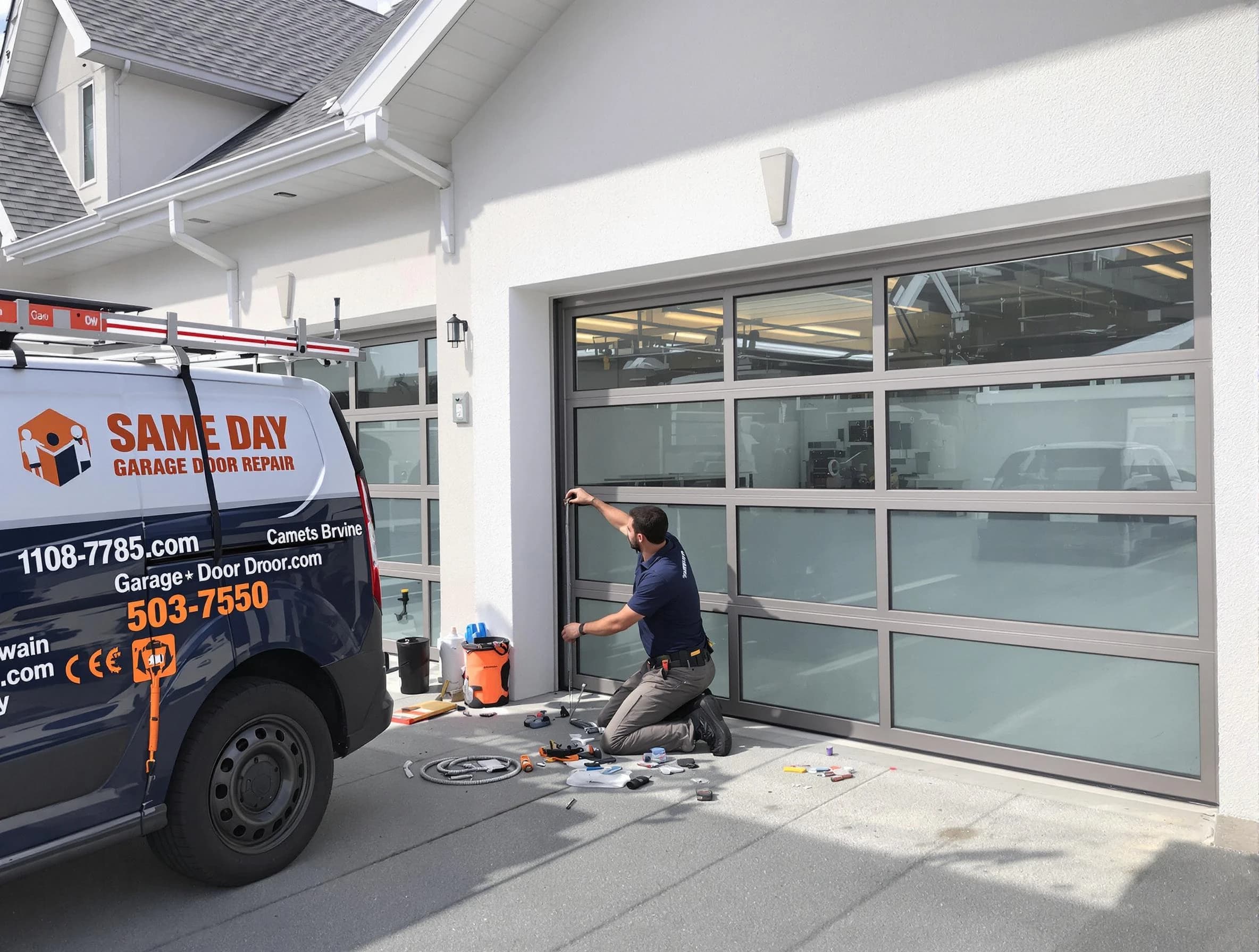 Same-day garage door repair service by Franklin Garage Door Repair in Franklin