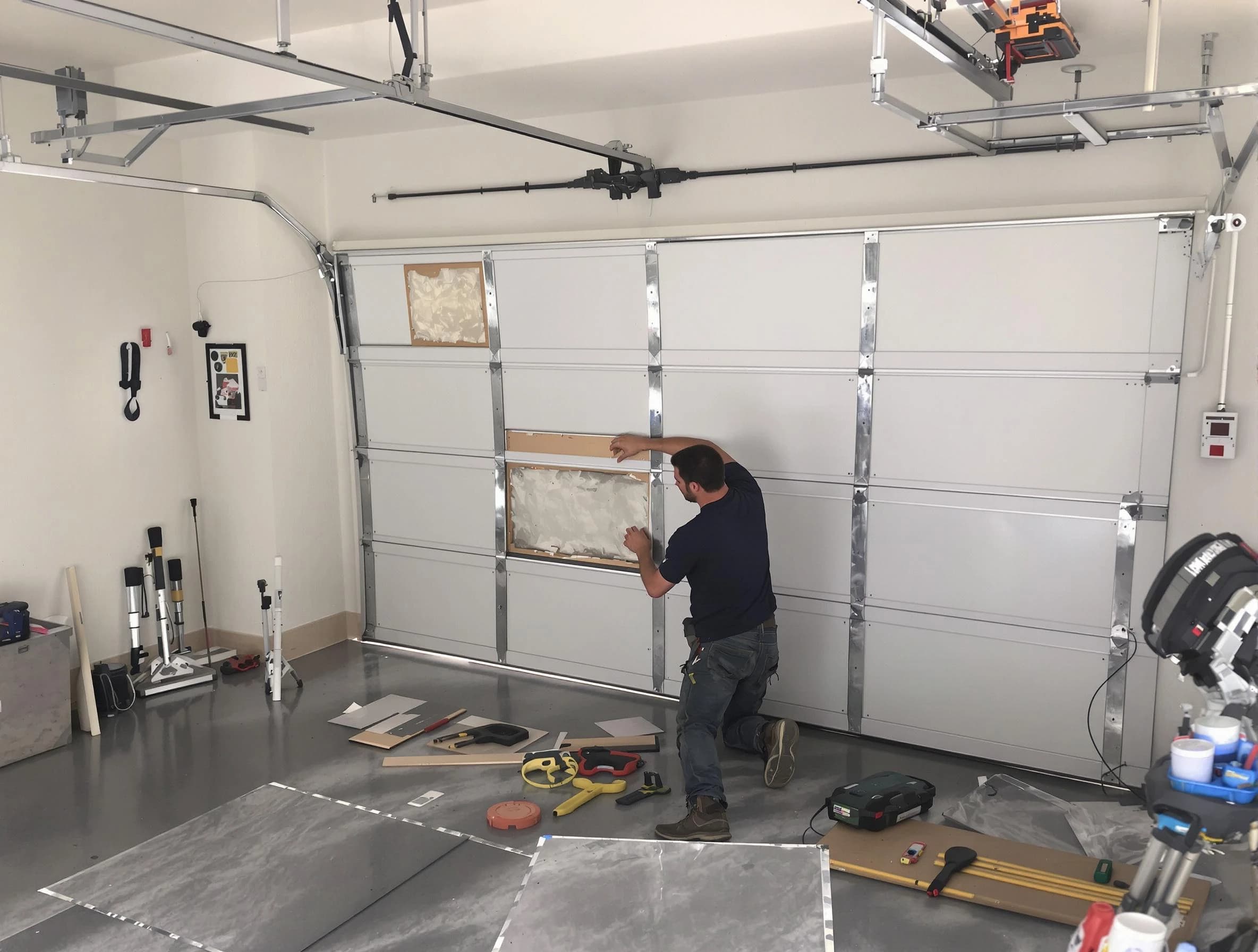 Garage Door Panel Repair in Franklin